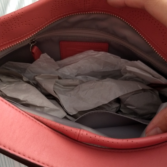 NWT Coach Perforated Leather Hobo Purse F19407 - Picture 7 of 8